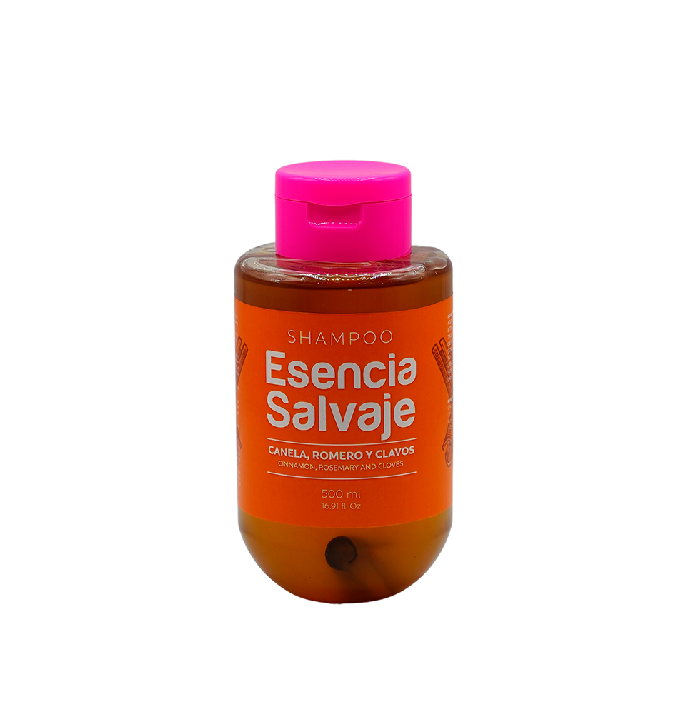 Champú Canela Romero Clavo 500ml Esencia Salvaje