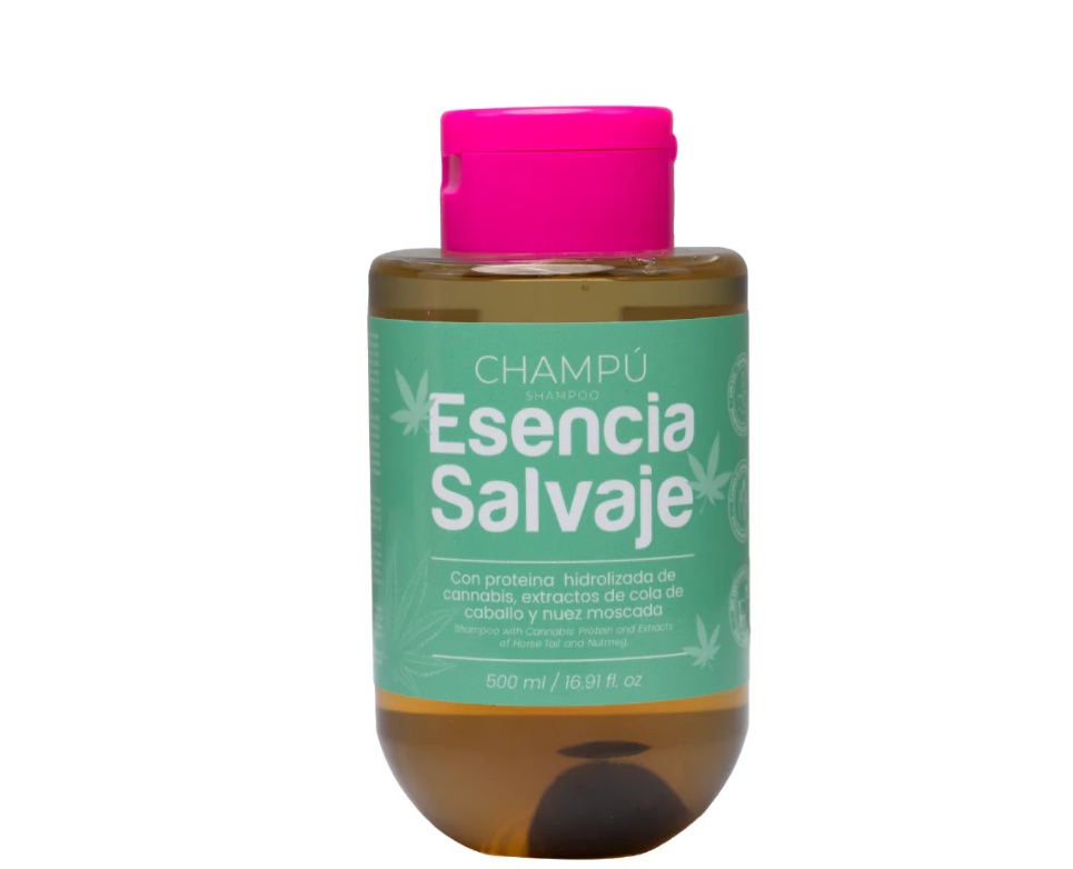 Champú Cannabis Cola de Caballo y Nuez 500ml Esencia Salvaje