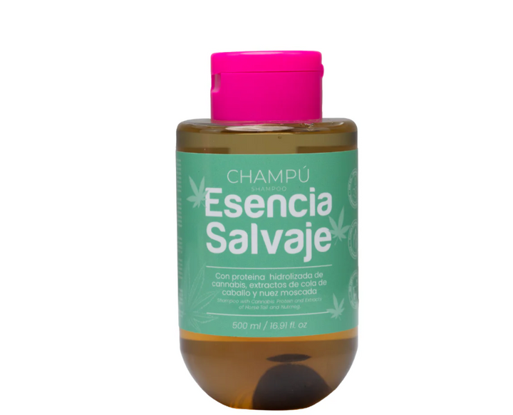 Champú Cannabis Cola de Caballo y Nuez 500ml Esencia Salvaje
