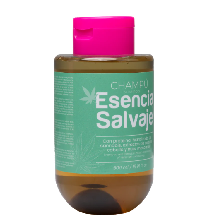 Champú Cannabis Cola de Caballo y Nuez 500ml Esencia Salvaje
