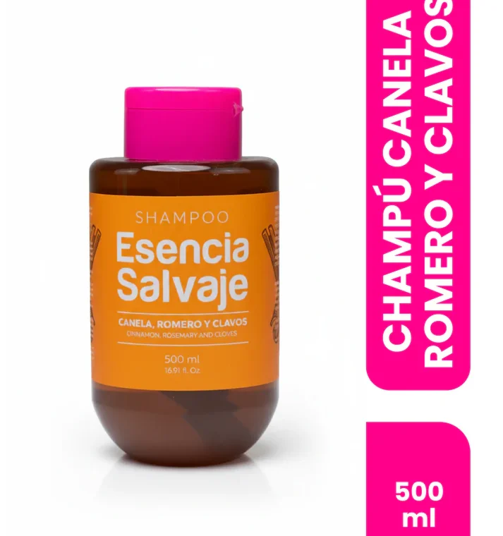 Shampoo Esencia Salvaje Canela, Romero Y Clavos 500ml